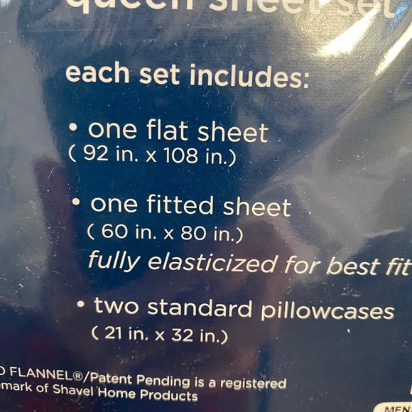 Micro flannel QUEEN bed sheets, NEW, black - Picture 3 of 3